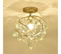 American Crystal Ceiling Lamp Minimalist Bedroom Study Room Crystal Pendant Light Living Room Chandelier Stair Corridor Led Ceiling Lamp Balcony Chandeliers Restaurant Kitchen Pendant Light small gift