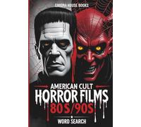 American Cult Horror Films 80s/90s Word Search: Creepy Classics, Slasher Scares & Monster Themes - Fun for Movie Buffs