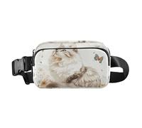 American Curl Cats - Marsupio a tracolla per donne e uomini, impermeabile, con cinghia regolabile, per allenamento, corsa, escursionismo