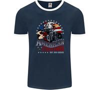 American Customs Hot Rod Garage USA Uomo Ringer Fotl