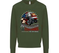 American Customs Hot Rod Garage USA Uomo Sweatshirt Jumper