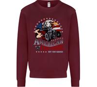 American Customs Hot Rod Garage USA Uomo Sweatshirt Jumper