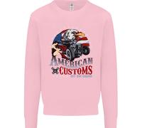 American Customs Hot Rod Garage USA Uomo Sweatshirt Jumper