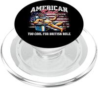 American Dad Too Cool For British Rule USA Festa del papà Art PopSockets PopGrip per MagSafe