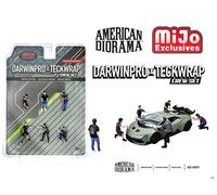 American Diorama Set Figure DarwinPro x Teckwrap Crew 2451MJ 1/64