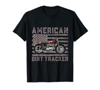 American Dirt Tracker, t-shirt da motocross Flat Track Racer Maglietta