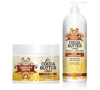 American Dream Lozione al burro di cacao al limone e crema schiarente al burro di cacao al limone