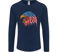 American Eagle Bandiera USA Luglio 4th Uomo Maniche