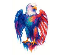 American Eagle Hybrid Feathers - Patriotic Notebook: A Stylish Notebook for Notes, Journaling, and Daily Reflections with a Patriotic Flair