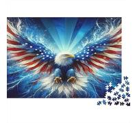 American Eagle Symbol 1000 Pezzi Cartolina Premium Set Di Puzzle Sfida Del Gioco Educativo Presente Divertente Idea Regalo Decorazione 70x50cm/1000pcs