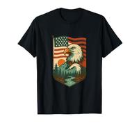 American Eagle USA National Parks design vintage Maglietta