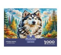 American Eskimo Dog 1000 Pezzi Animal Dog Puzzle Giocattoli Gioco Di Abilità Per Decorazione Per La Casa Adulti Regalo Giocattolo 70x50cm/1000pcs