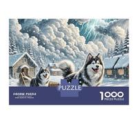 American Eskimo Dog 1000 Pezzi Cartoncino Extra-spesso Bundle Di Puzzle Handsome Dog Impossibilmente Difficile Giocattolo Di Compleanno Puzzle Regali Per Famiglia E Amici 70x50cm/1000pcs
