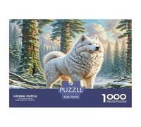 American Eskimo Dog 1000 Pezzi Puzzle Difficile Regalo Per Gli Amanti Dei Per Adulti E Bambini Dai 14 Qualità Premium Sfide Extra Divertenti Intrattenimento Creativo 70x50cm/1000pcs