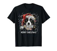American Eskimo Dog Christmas Lights Pigiama Xmas Pet Lover Maglietta