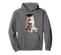 American Eskimo Dog Graduation Cap, proprietario di una scuola Felpa con Cappuccio