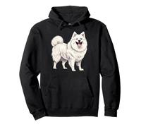 American Eskimo Dog Mom Dad Puppy Breeder Memorial Felpa con Cappuccio