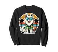 American Eskimo Dog Owner Summer Vibes Vacanze Vacanze Sole Felpa