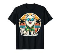 American Eskimo Dog Owner Summer Vibes Vacanze Vacanze Sole Maglietta