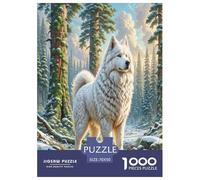 American Eskimo Dog Puzzle Impossibili 1000Pcs Decorazione Per La Casa. Giochi Rilassamento E Intelligence Per Adulti E Ragazzi Da 14 Anni 70x50cm/1000pcs