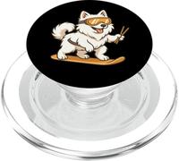 American Eskimo Dog Snowboard Bacchette Divertente Cane Mamma Papà PopSockets PopGrip per MagSafe