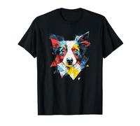American Eskimo Lover Colorful Art Dog per Uomo Donna Maglietta
