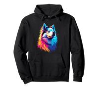 American Eskimo Lovers Colorato, pop art, cane eschimese americano Felpa con Cappuccio