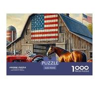 American Farm Scene Well Made Cardboard Pieces Excellent for Brain Exercise, Memory Improvement And Mental Relaxation at Home 70x50cm/1000pcs