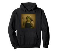 American Farmer George Washington Parrucca Rana Felpa con Cappuccio