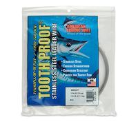 American Fishing Wire Afw Denti-# 12 (78,9 kg/79 kg di Prova) -Colore brillante-114 G in Acciaio Inossidabile Singolo, Filo Leader Unisex, Bright, 110.5 Feet, 174 Pound Test