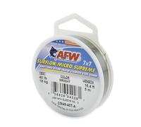 Filo da pesca americano Surflon Micro Supremo Nylon rivestito 7x7 filo Leader in acciaio inox, colore brillante, 18,1 kg Test, 5 metri