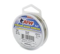 American Fishing Wire Surflon Micro Supreme Finale da pesca 7x7 in acciaio inox rivestito in nylon, test 30 kg, 0,76 mm, mimetico, 5 m