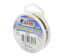 American Fishing Wire Surfstrand Micro Ultra, filo in acciaio inox nudo 1x19, test 11,8 kg, diametro 0,000 cm, mimetico, 5 m