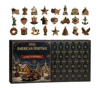 American Flag 24 Day Ornament Set For 250th Birthday