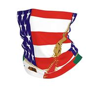 American Flag And Mexican Flag Decorazione Facciale Antivento Scaldacollo Elastico Headwrap per Bambini Yoga Estivo 26X30CM
