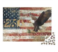 American Flag Bald Eagle Art Print Puzzle Impossible 1000Pcs Decorazione Per La Casa. Giochi Rilassamento E Intelligence Per Adulti E Ragazzi Da 14 Anni 70x50cm/1000pcs