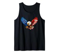 American Flag Bald Eagle Patriotic 4th of July USA Canotta