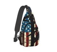American Flag Electric Cable Lineman Uomo Donna Sling Bag Multitasche Borsas A Spalla Regolabile Zaino Monospalla Per Campeggio Treeking Ciclismo