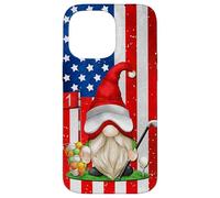 American Flag Golf Gnome For Women And Men Patriotic Golf Custodia per iPhone 14 Pro Max
