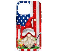 American Flag Golf Gnome For Women And Men Patriotic Golf Custodia per iPhone 16 Pro