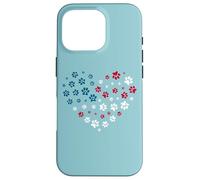 American Flag Patriotic Dog and Cat Paw Print 4th Of July Custodia per iPhone 16 Pro