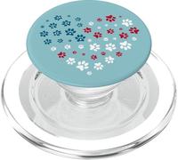 American Flag Patriotic Dog and Cat Paw Print 4th Of July PopSockets PopGrip per MagSafe
