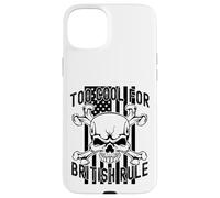 American Flag Skull Bones 4th July Too Cool for British Rule Custodia per iPhone 15 Plus