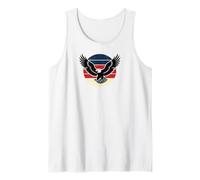 American Flag USA Patriotic Eagle Flying Trees Graphic Gift Canotta