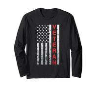 American Flag Veteran Patriotic Cool US Citizenship Gifts Maglia a Manica