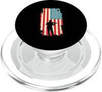 American Flag Violinista Orchestra String Instrument PopSockets PopGrip per MagSafe