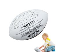 American Football Ball - Ball di allenamento sportivo per esterni junior, grave impugnatura sfacciata giocata in pelle vintage calcio, robusta attrezzatura da gioco atletica | Bambini perfetti uomini