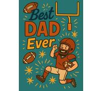 American Football Dad | Notebook, format A5: Squared Grid Notebook | 120 Pages | Glossy Cover | Perfect Gift for Father's Day, Birthday or Everyday Use