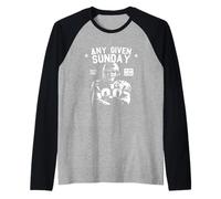 American Football Go Hard or Go Home Giocatore e Fan Gear Maglia con Maniche Raglan