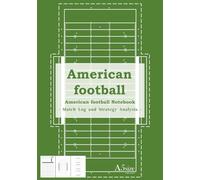American Football Notebook - Match Log and Strategy Analysis - A5 size
